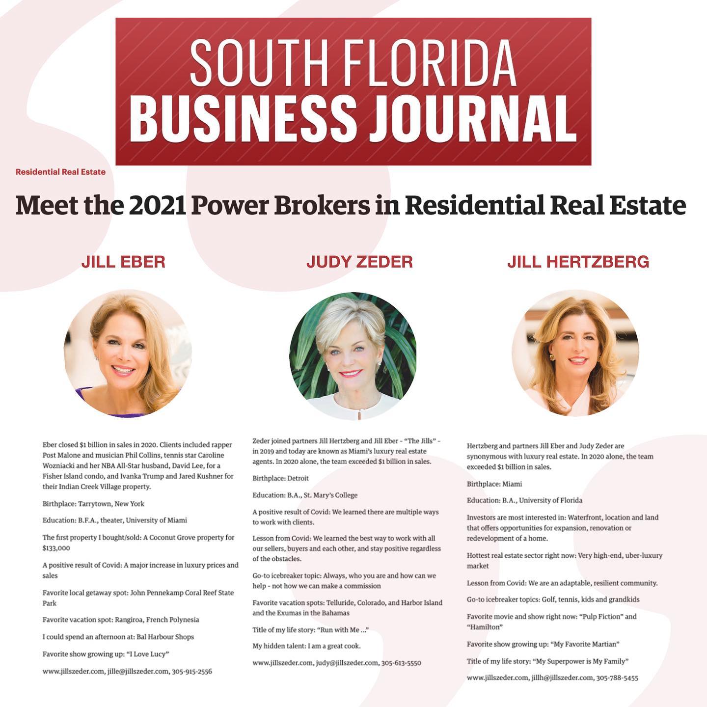 South Florida Business Journal - Meet 2021 Power Brokers