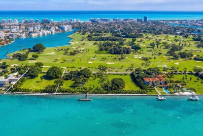 Indian Creek Island aerial view