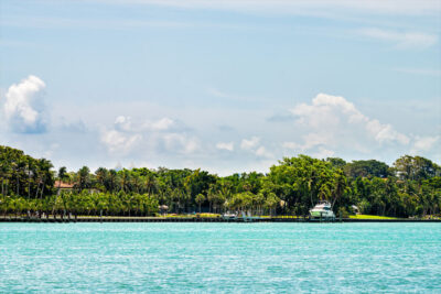 Indian Creek Island and its beautiful turquoise waters